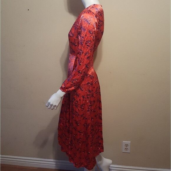 Topshop Wispy Floral Print Midi Dress - Picture 3 of 8